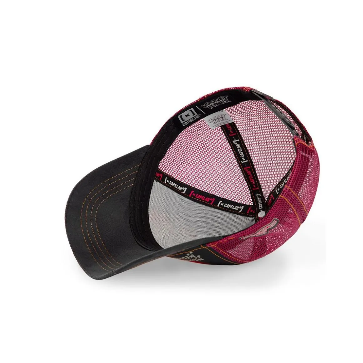 Casquette Capslab Looney Tunes Bugs Bunny Gris Filet Rouge