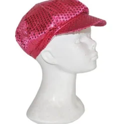 Casquette Disco Paillettes - Rose- Adulte
