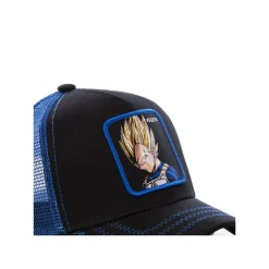 Casquette Dragon Ball Z Vegeta Noir filet Bleu