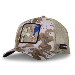 Casquette homme trucker camouflage Looney Tunes Bip Bip Coyote