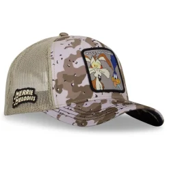 Casquette homme trucker camouflage Looney Tunes Bip Bip Coyote