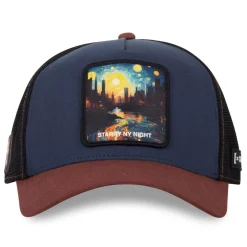 Casquette homme trucker effet bamboo finitions premium Starry Night