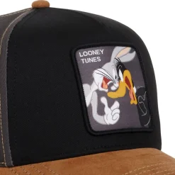 Casquette homme trucker mix de matière Looney Tunes Bugs ans Daffy