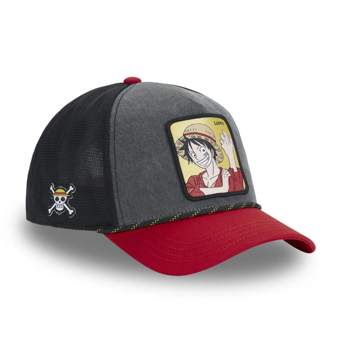 Casquette trucker avec filet finitions premium One Piece Mugiwara