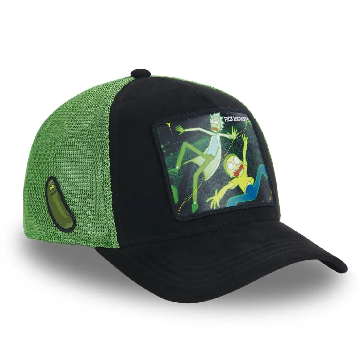 Casquette trucker avec filet finitons premium Rick et Morty