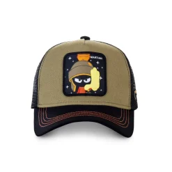 Casquette trucker Capslab Looney Tunes Martian Kaki