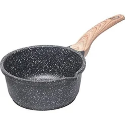 Casserole aluminium 18 cm tous feux dont induction effet pierre