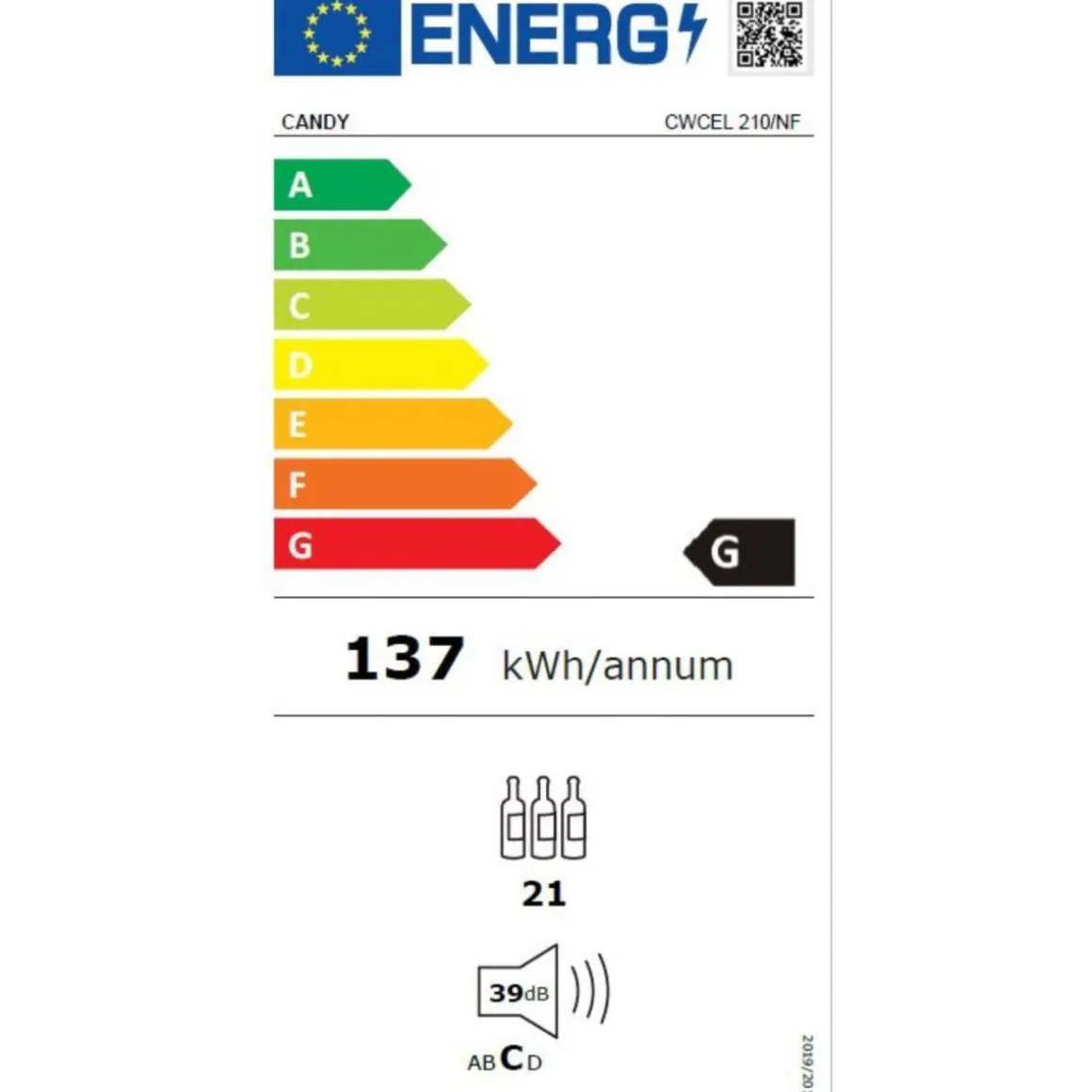 Cave à vin de service CWCEL 210/NF