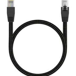 Câble Ethernet 5M Droit CAT8 noir