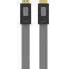 Câble HDMI 2.0/18Gbps plat 2M anthracite