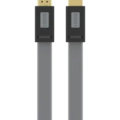 Câble HDMI 2.0/18Gbps plat 2M anthracite