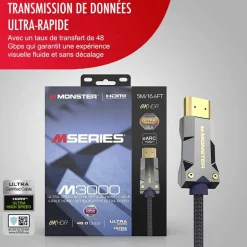 Câble HDMI M3000 UHD 8K DOLBY VISION HDR 48GBPS 5M