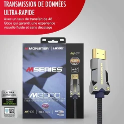 Câble HDMI M3000 UHD 8K DOLBY VISION HDR 48GBPS 15M