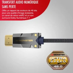 Câble HDMI M3000 UHD 8K DOLBY VISION HDR 48GBPS 15M