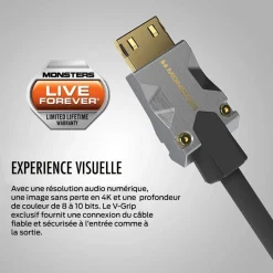Câble HDMI M1000 UHD 4K HDR 22.5GBPS 3M