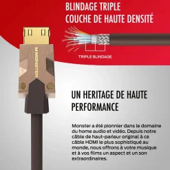 Câble HDMI M2000 UHD 4K HDR10+ 25GBPS 5M