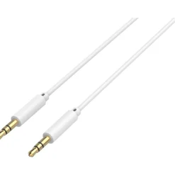 Câble Jack 1M 3.5/3.5 Blanc