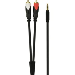 Câble Jack/RCA Jack/2 RCA - 2m - ecp