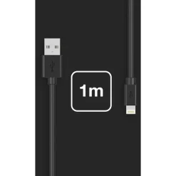 Câble Lightning vers USB 1m noir certifié Apple
