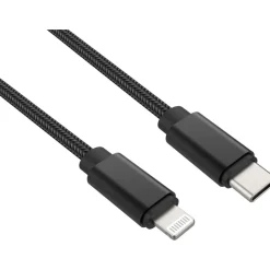 Câble Lightning vers USB-C 2m noir certifié Apple