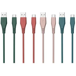 Câble USB A / USB C - Rose