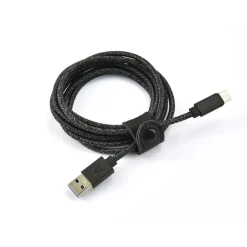 Câble USB C vers USB noir 2m tressé