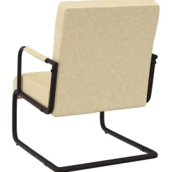 Chaise cantilever Creme Similicuir