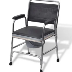 Chaise d'aisance Acier Noir