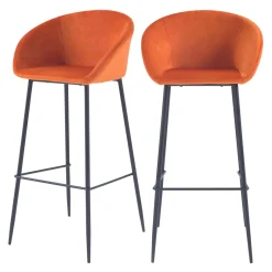 Chaise de bar Marquise H75cm (lot de 2)