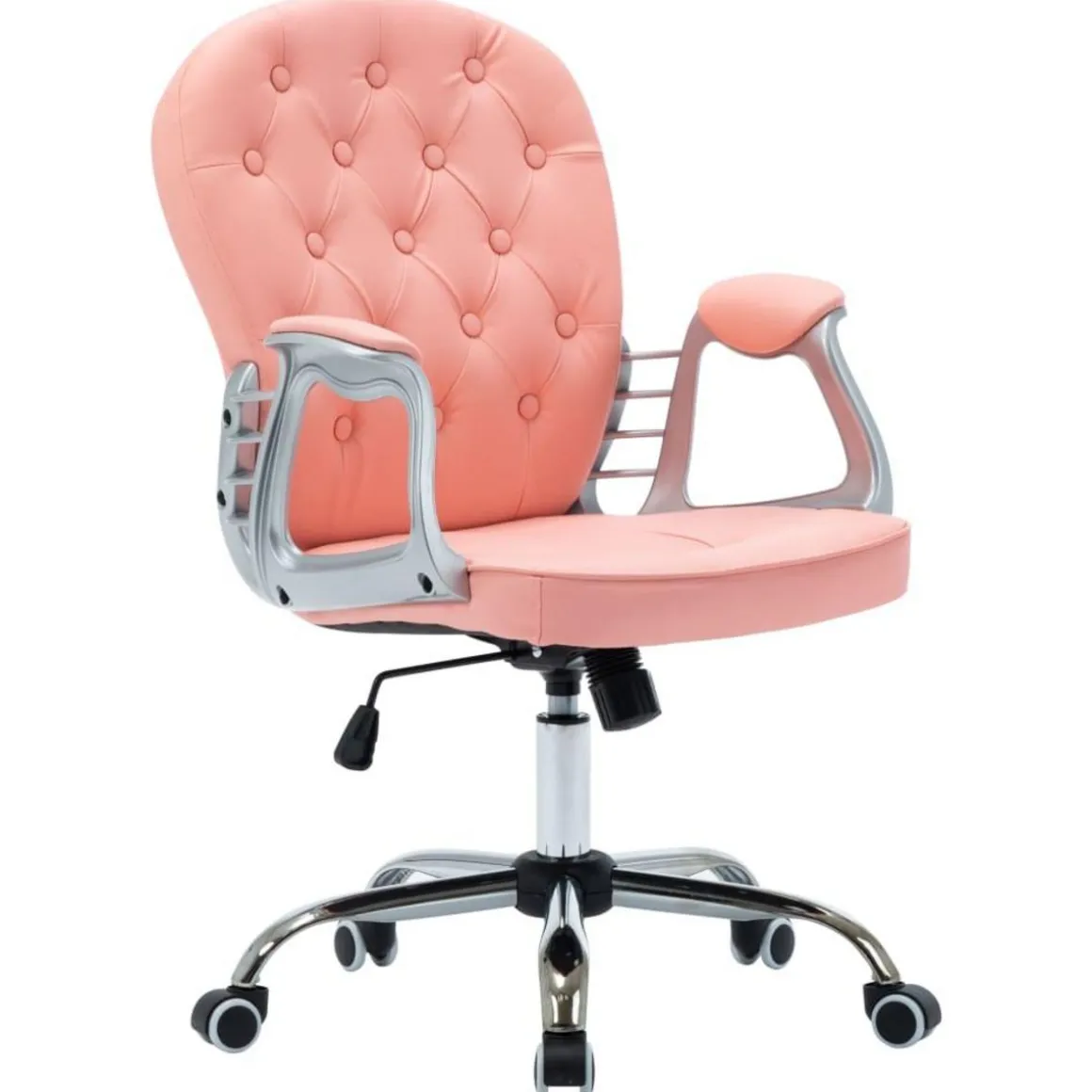 Chaise de bureau pivotante Rose Similicuir
