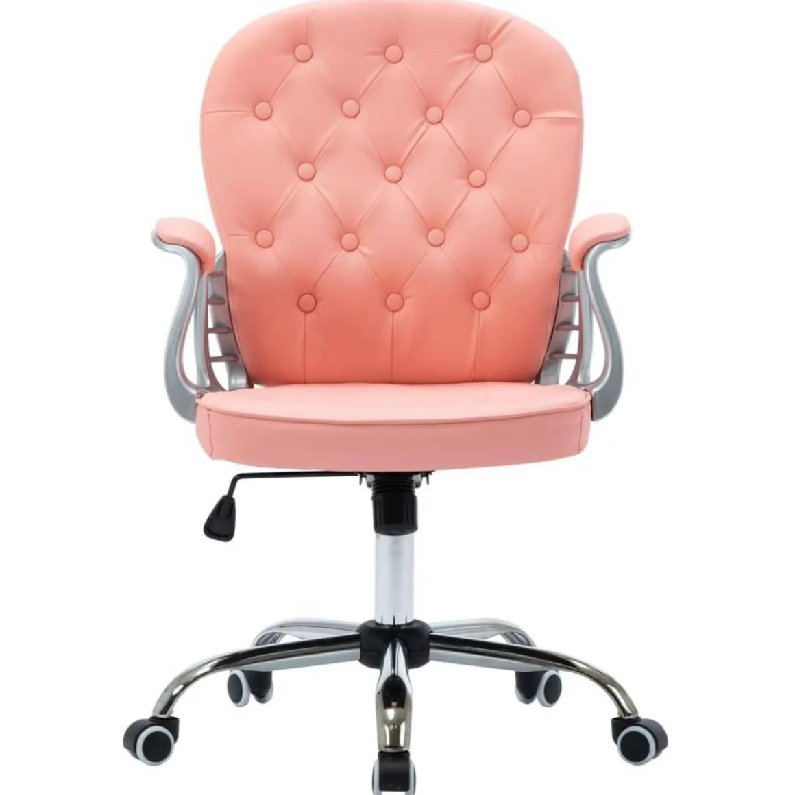 Chaise de bureau pivotante Rose Similicuir