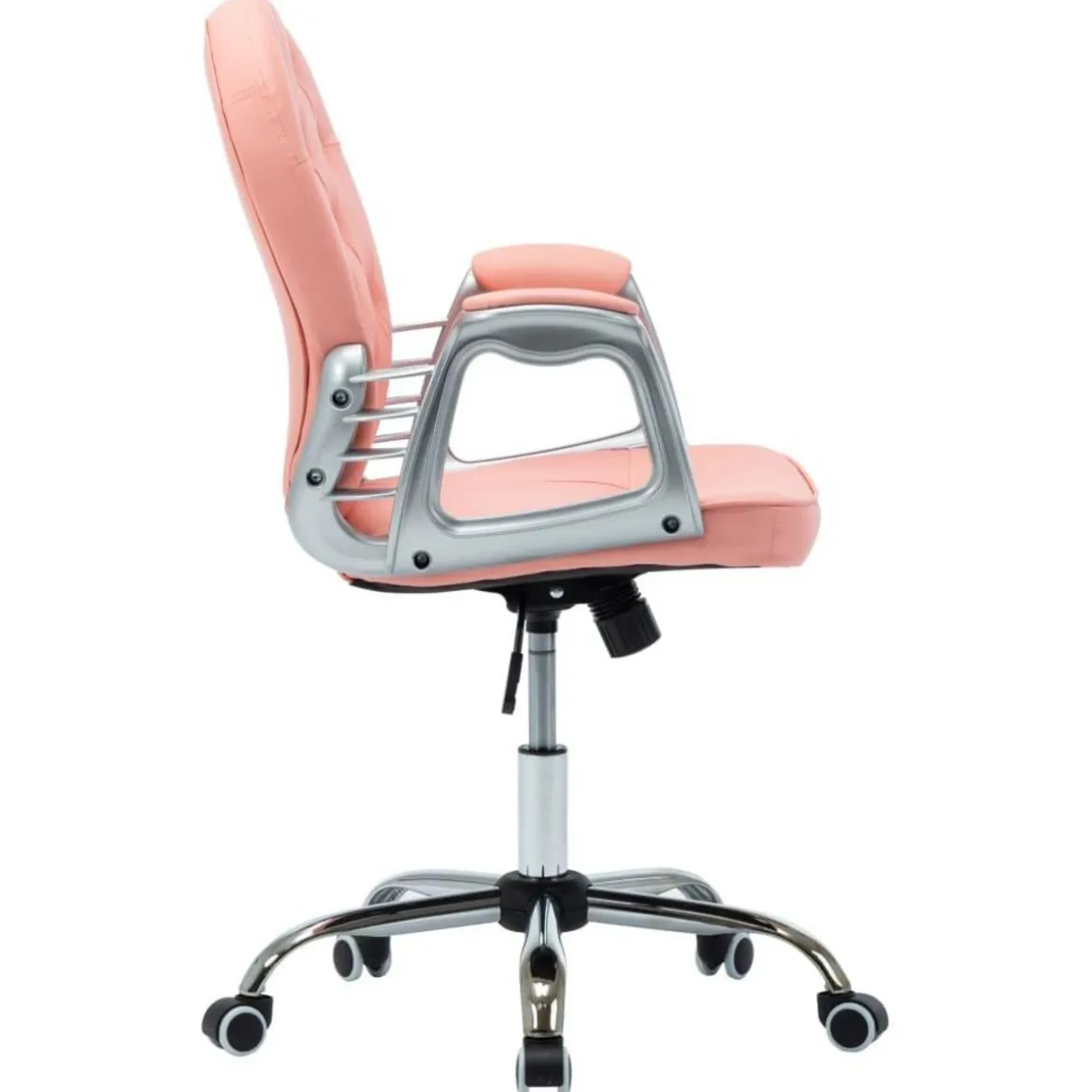 Chaise de bureau pivotante Rose Similicuir