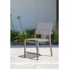 Chaise de jardin empilable - Aluminium - Gris - STOCKHOLM