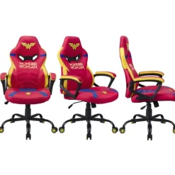Chaise gaming Wonder Woman , fauteuil gamer Rouge taille S/M