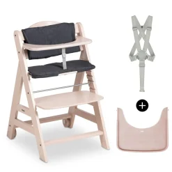 Chaise haute Beta+B blanc beige