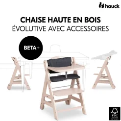 Chaise haute Beta+B blanc beige