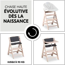 Chaise haute Beta+B blanc beige