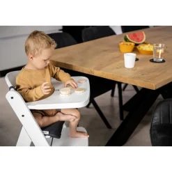 Chaise haute Beta+B blanc beige