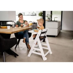 Chaise haute Beta+B blanc beige