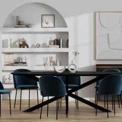 Chaise Karl en velours (lot de 2)