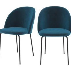 Chaise Karl en velours (lot de 2)