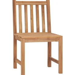 Chaises de jardin lot de 8 avec coussins Bois de teck massif