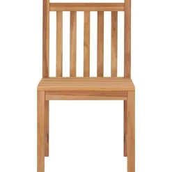 Chaises de jardin lot de 8 avec coussins Bois de teck massif