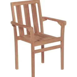 Chaises de jardin lot de 2 et coussins vert Bois de teck massif