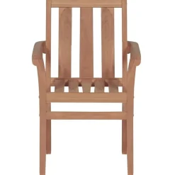 Chaises de jardin lot de 2 et coussins vert Bois de teck massif