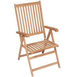 Chaises inclinables de jardin lot de 6 Bois de teck solide
