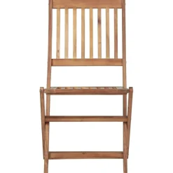 Chaises pliables de jardin lot de 8 avec coussins Bois d'acacia