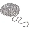 Chaîne en Inox Fond de Tarte 180cm Argent