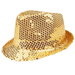 Chapeau Popstar Sequins Or