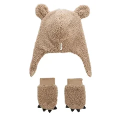Chapka bébé en sherpa + moufles Népal